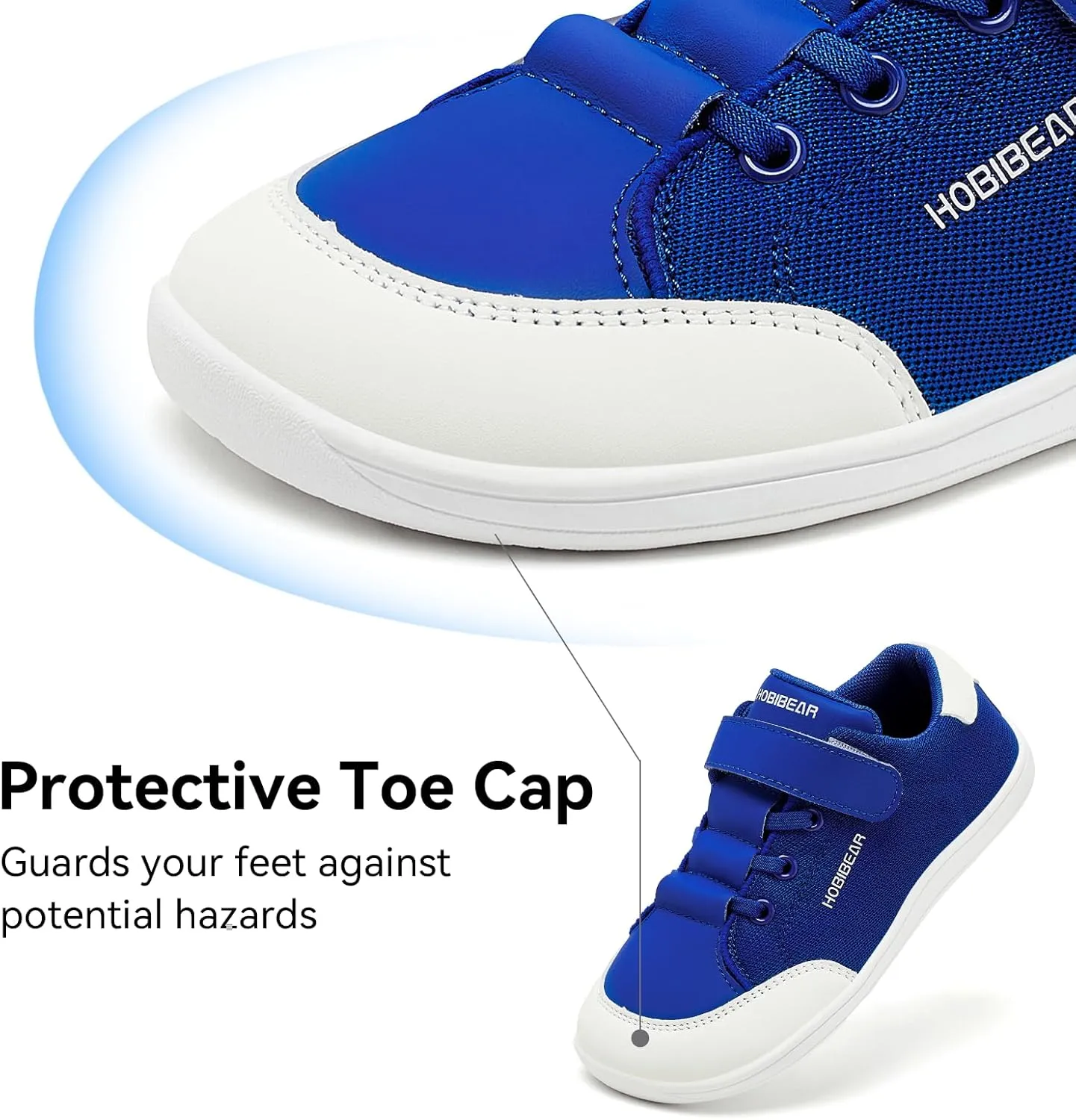 HOBIBEAR Kids Barefoot Shoes Wide Toe Box Zero Drop for Toddler Little Big Kid Boys Girls Walking Sneaker