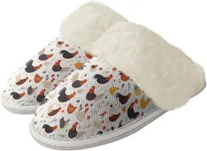 Howilath Fuzzy Slippers Women with Fur Edges House Shoes Bedroom Plush Slippers for Indoor & Outdoor