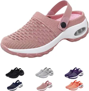 Hrtesus Women's Orthopedic Clogs with Air Cushion Support to Reduce Back and Knee Pressure, Slip-on Orthopedic Clogs for Women