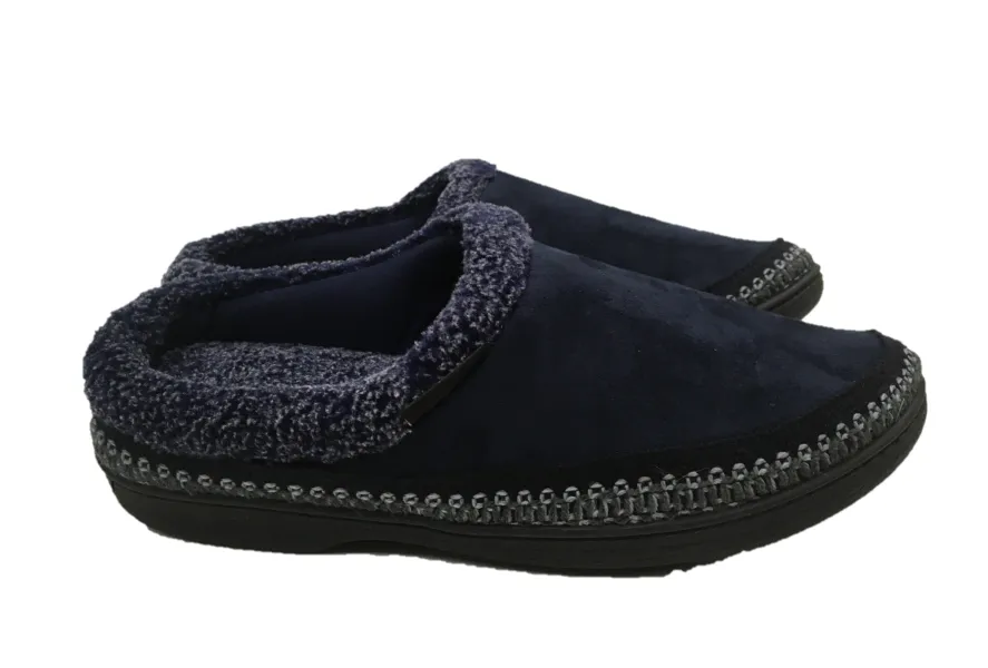 Isotoner Navy Blue Mens Slipper 92169NVY