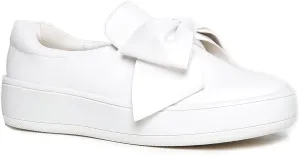 J. Adams Wally Platform Sneakers for Women - Comfortable Slip On Shoes with Bow
