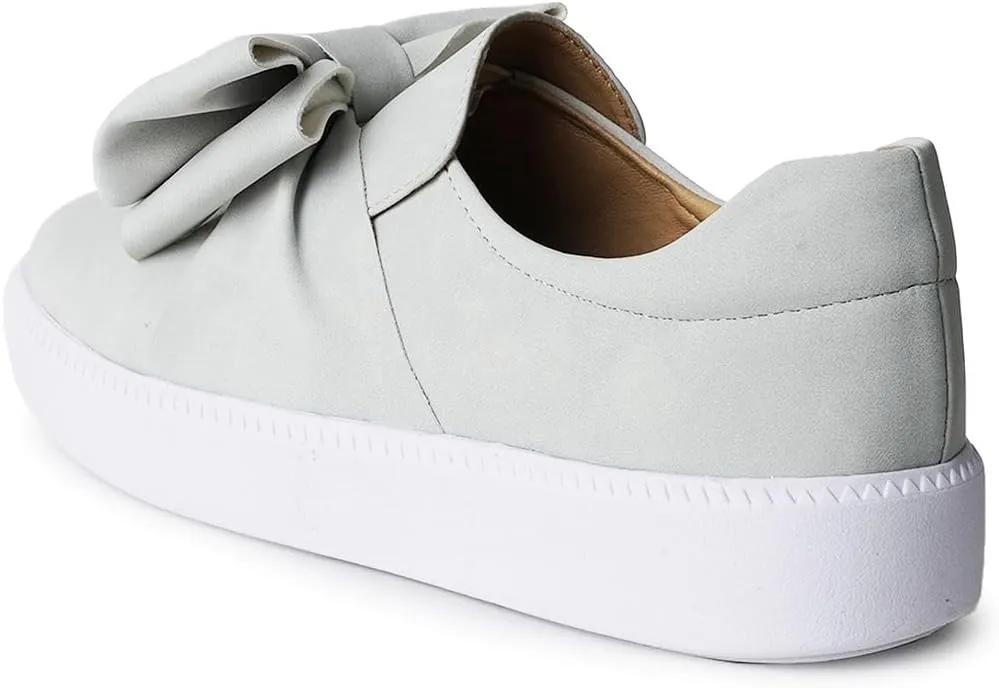 J. Adams Wally Platform Sneakers for Women - Comfortable Slip On Shoes with Bow