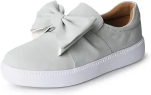 J. Adams Wally Platform Sneakers for Women - Comfortable Slip On Shoes with Bow
