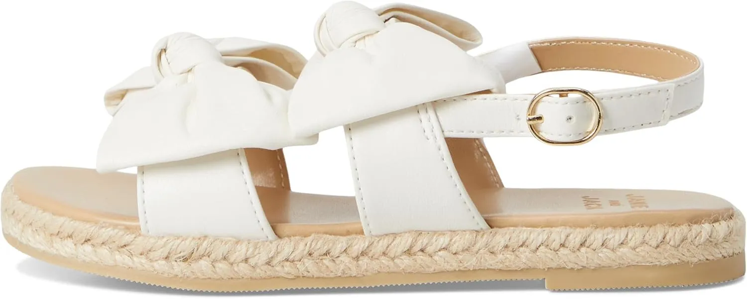 Janie and Jack Girl's Bow Espadrille Sandal (Toddler/Little Big Kid) Flat