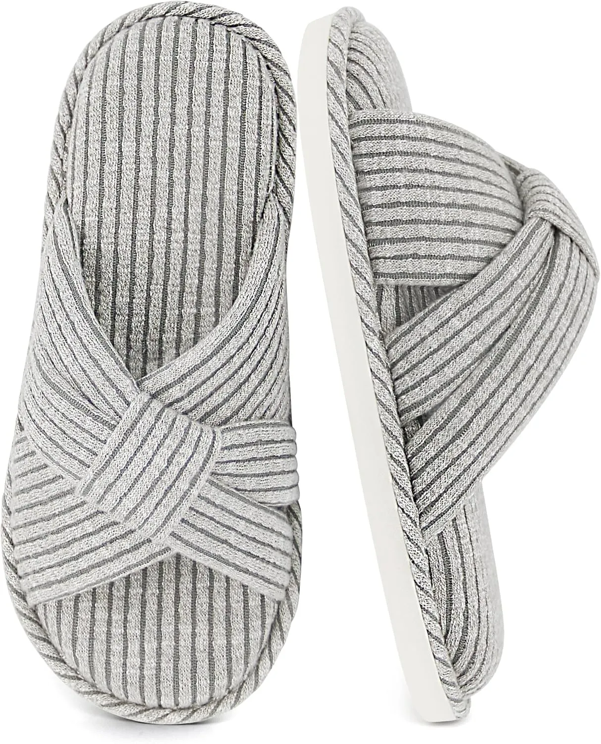 Jerzmy Cross Slippers for Women, Comfy Memory Foam House Bedroom Slippers Trendy Woman Gifts Home Shoes for Room Indoor Kitchen