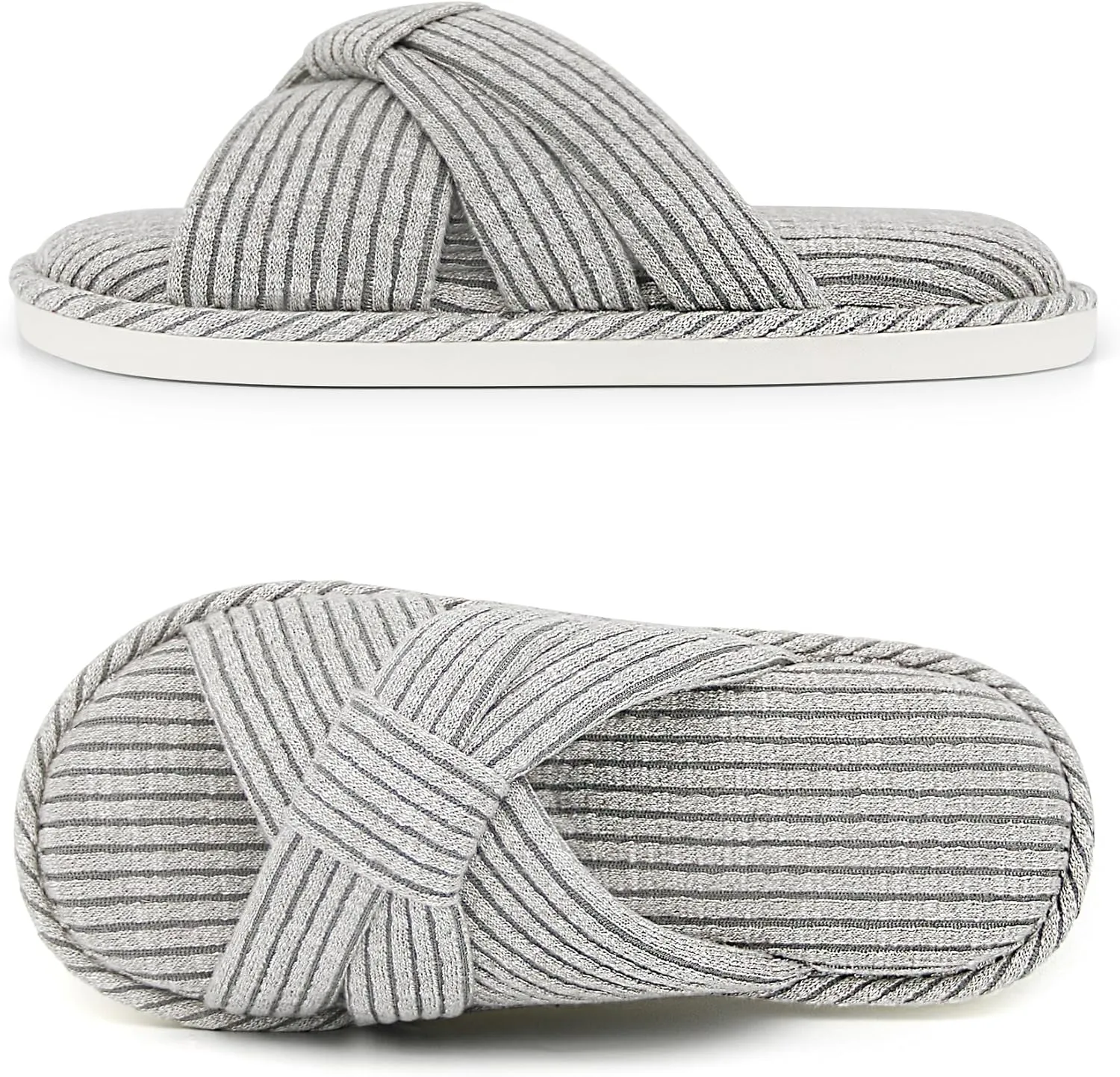 Jerzmy Cross Slippers for Women, Comfy Memory Foam House Bedroom Slippers Trendy Woman Gifts Home Shoes for Room Indoor Kitchen