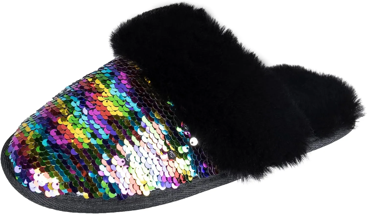 Jessica Simpson Girls Comfy Slippers - Cute Faux Fur Slip-on Shoes Memory Foam House Slipper