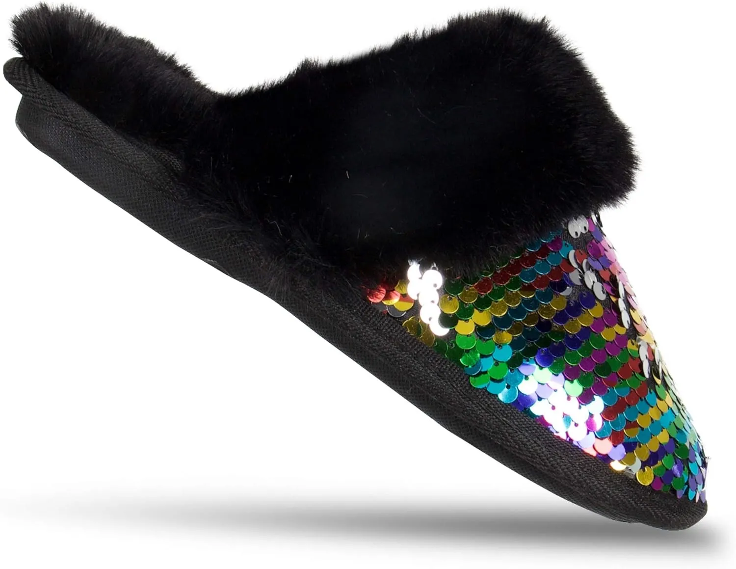 Jessica Simpson Girls Comfy Slippers - Cute Faux Fur Slip-on Shoes Memory Foam House Slipper