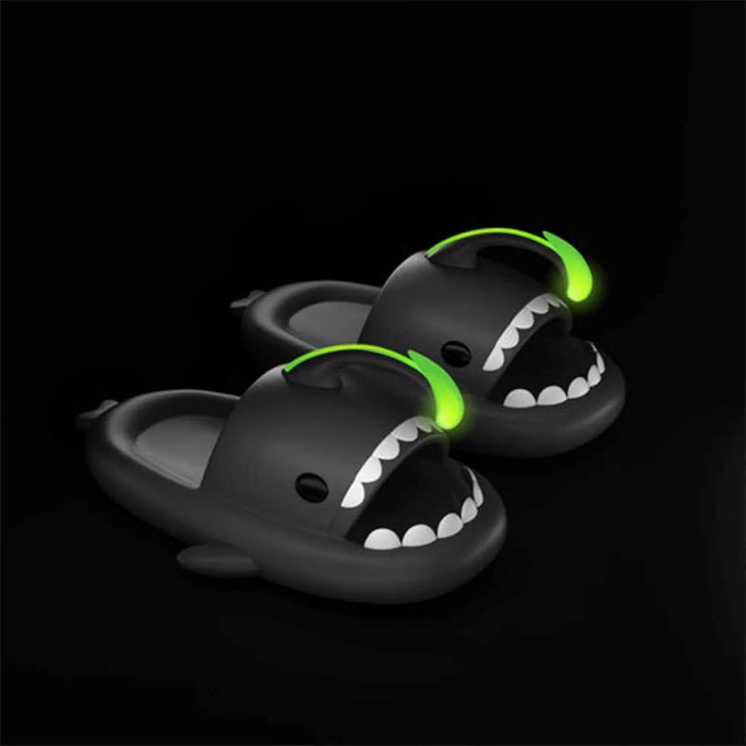 Jfxgjuv Angler Fish Slides - Shark Slides Angler Fish Slippers Glow in The Dark, Super Soft, Comfy, Silent and Anti-Slippery Slippers Sandals