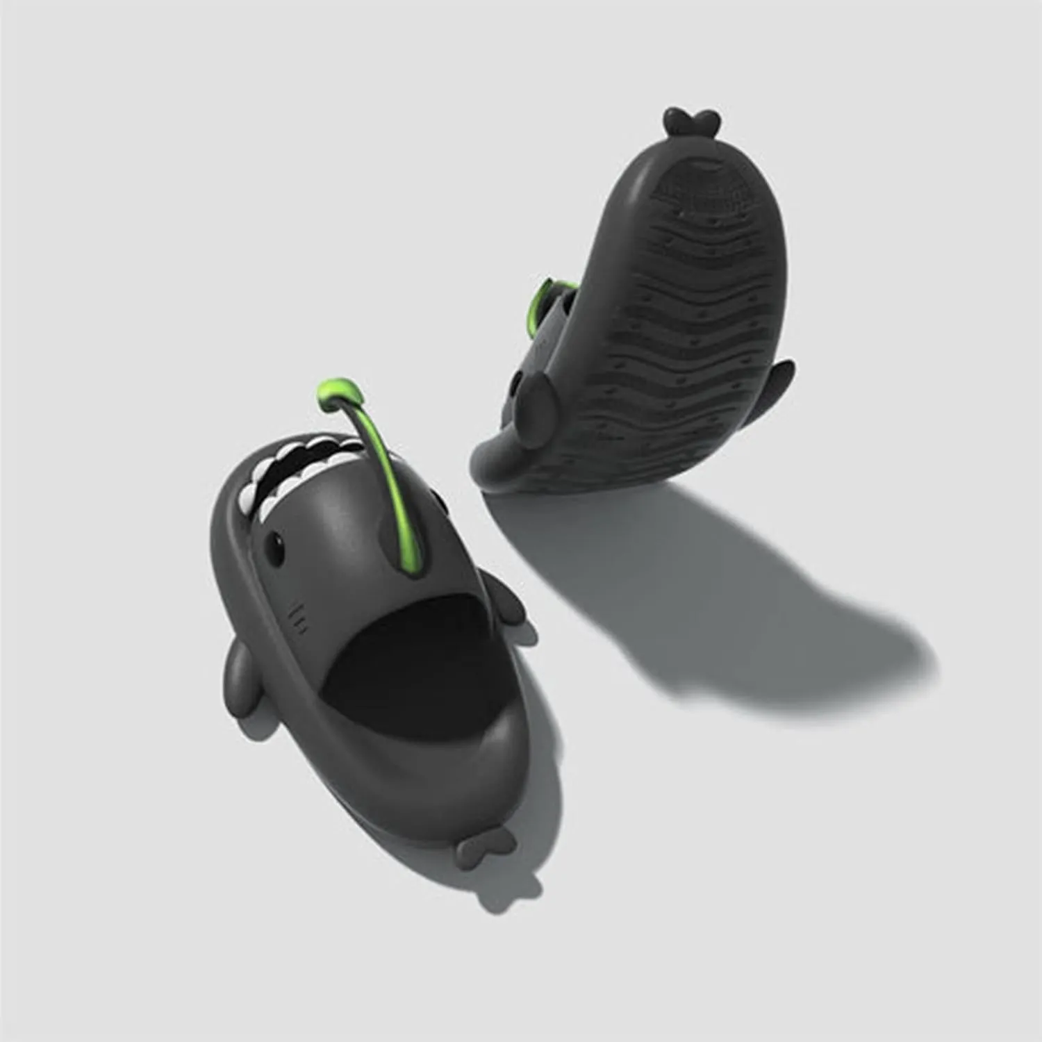 Jfxgjuv Angler Fish Slides - Shark Slides Angler Fish Slippers Glow in The Dark, Super Soft, Comfy, Silent and Anti-Slippery Slippers Sandals