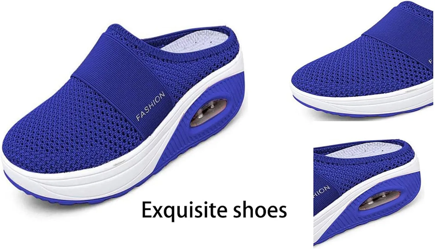 JITUUE Women's Garden Clogs Mesh Slip-on Slippers Summer Breathable Lightweight Quick Drying Garden Shoes Outdoor Walking Slippers