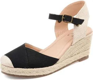 Journee Women's Comfort Foam Ashlyn Espadrille Wedge Sandals