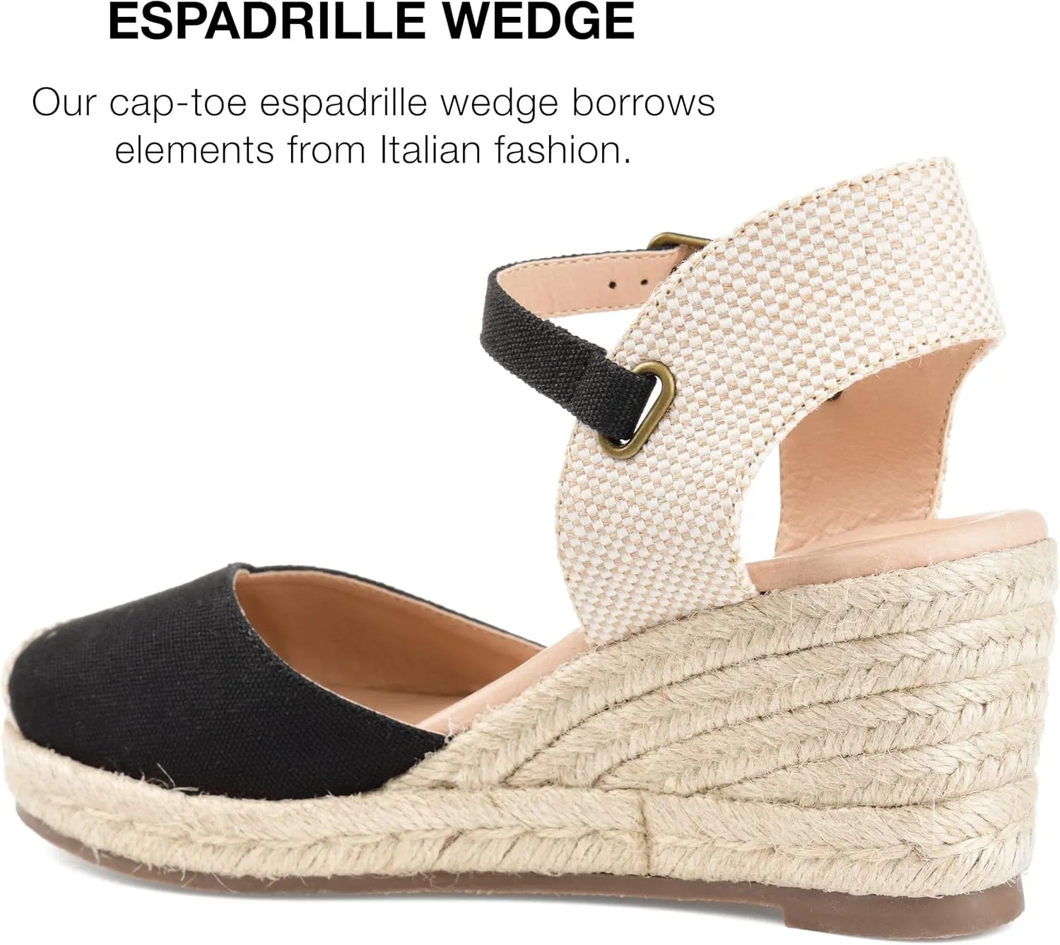 Journee Women's Comfort Foam Ashlyn Espadrille Wedge Sandals