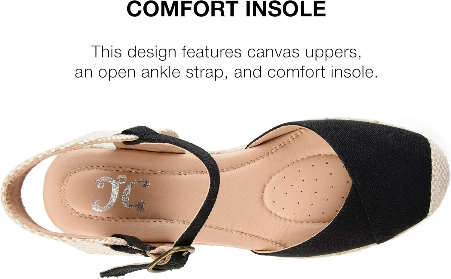 Journee Women's Comfort Foam Ashlyn Espadrille Wedge Sandals