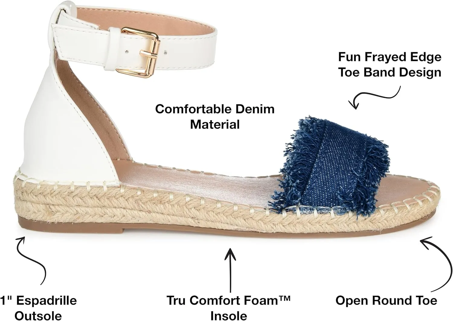 Journee Women's Comfort Foam Tristeen Espadrille Sandals
