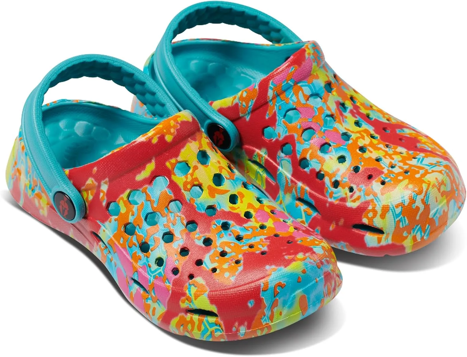 Joybees Kids Active Clog - Clogs for Kids, Rubber Shoe for Girls and Boys, Slip On Foam Sandals, Water Shoes with Strap for Toddlers and Children Size C4-J5