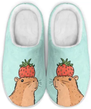 JoyLamoria Wild Tiger Stripe Print Memory Foam Fuzzy Slippers for Women,Womens slippers Platform EVA lightweight sole Warm Faux Fur Lined Suede house slippers for women