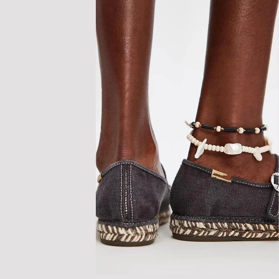 keleimusi Mary Jane Espadrilles for Women Woven Ballet Flats Washed Platform Espadrilles Outsole Shoes Canvas Summer Flats
