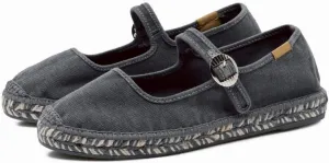 keleimusi Mary Jane Espadrilles for Women Woven Ballet Flats Washed Platform Espadrilles Outsole Shoes Canvas Summer Flats