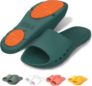 KENROLL Non Slip Shower Shoes for Maternity and Elderly People's, Comfy Womens Slides for Women and Men, Summer Bath Slippers