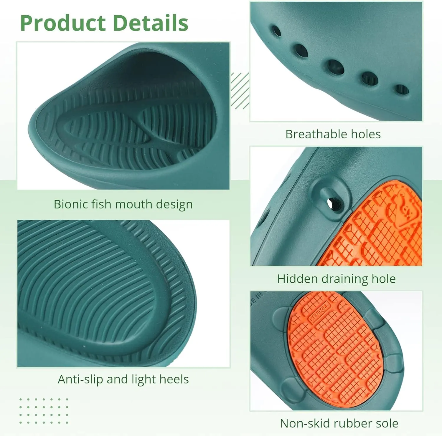 KENROLL Non Slip Shower Shoes for Maternity and Elderly People's, Comfy Womens Slides for Women and Men, Summer Bath Slippers