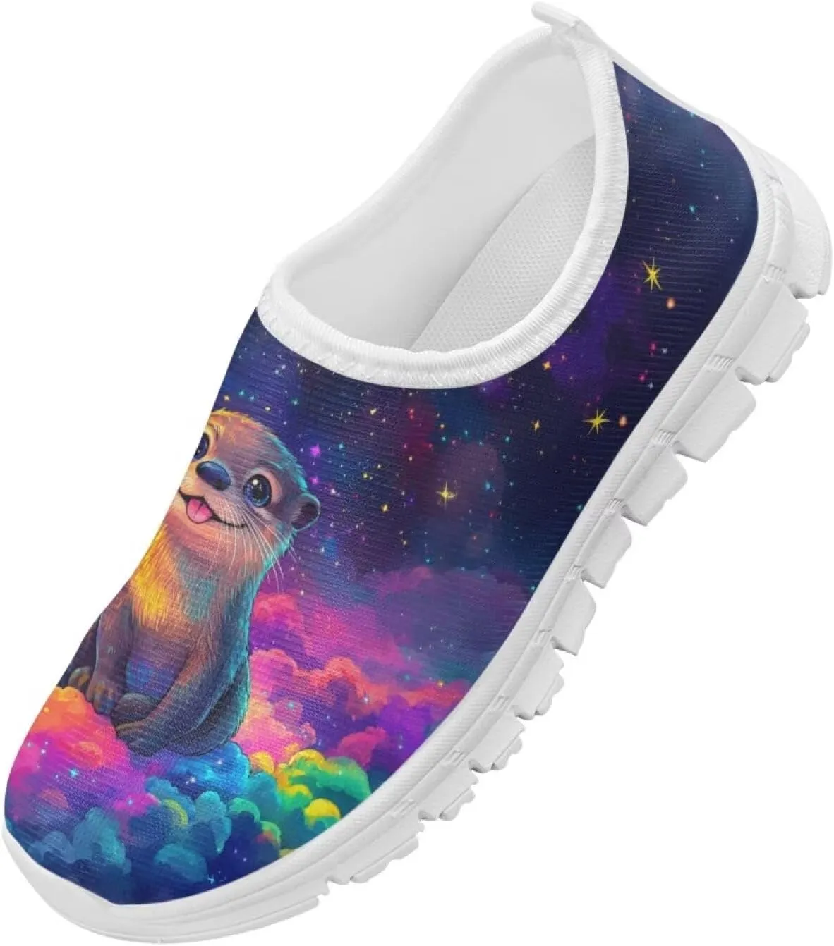 Kids Athletic Shoes Cute Girls Slip On Tennis Shoes Comfy Boys Casual Shoes