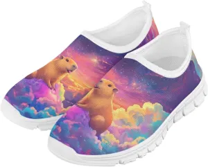 Kids Athletic Shoes Cute Girls Slip On Tennis Shoes Comfy Boys Casual Shoes