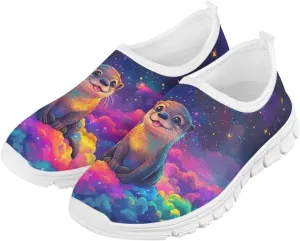 Kids Athletic Shoes Cute Girls Slip On Tennis Shoes Comfy Boys Casual Shoes