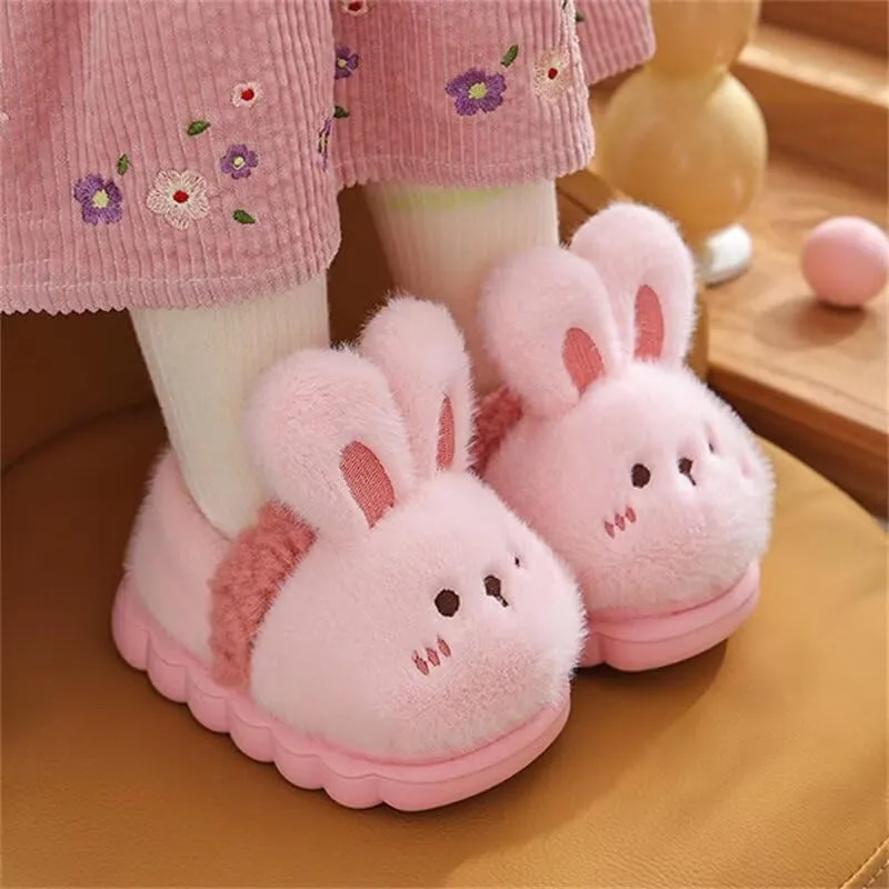 Kids Boy Girl Lovely Cartoon Animal Warm Winter Slippers