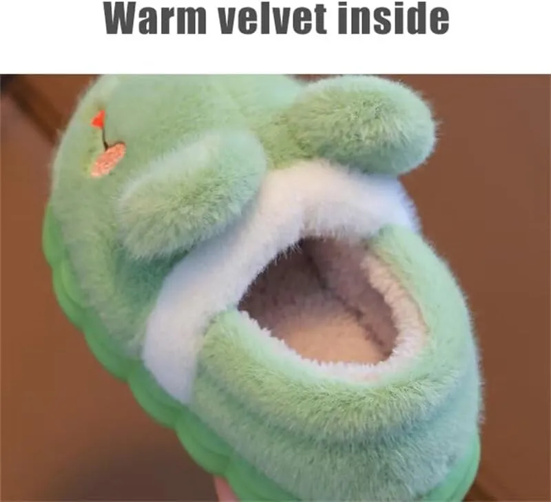 Kids Boy Girl Lovely Cartoon Animal Warm Winter Slippers