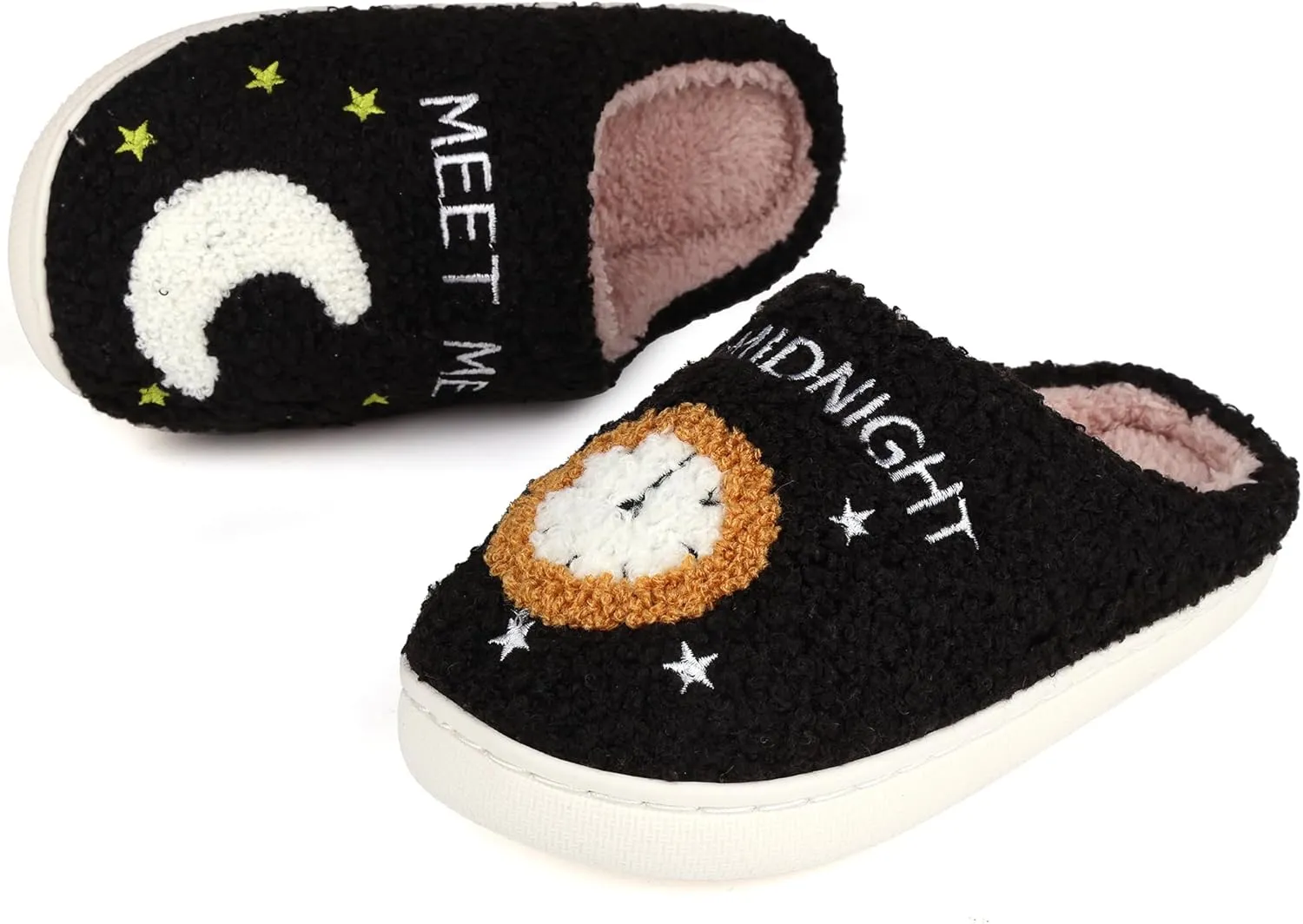 Kids House Slippers for Girls Boys Comfy Plush Slippers Shoes for Home Indoor
