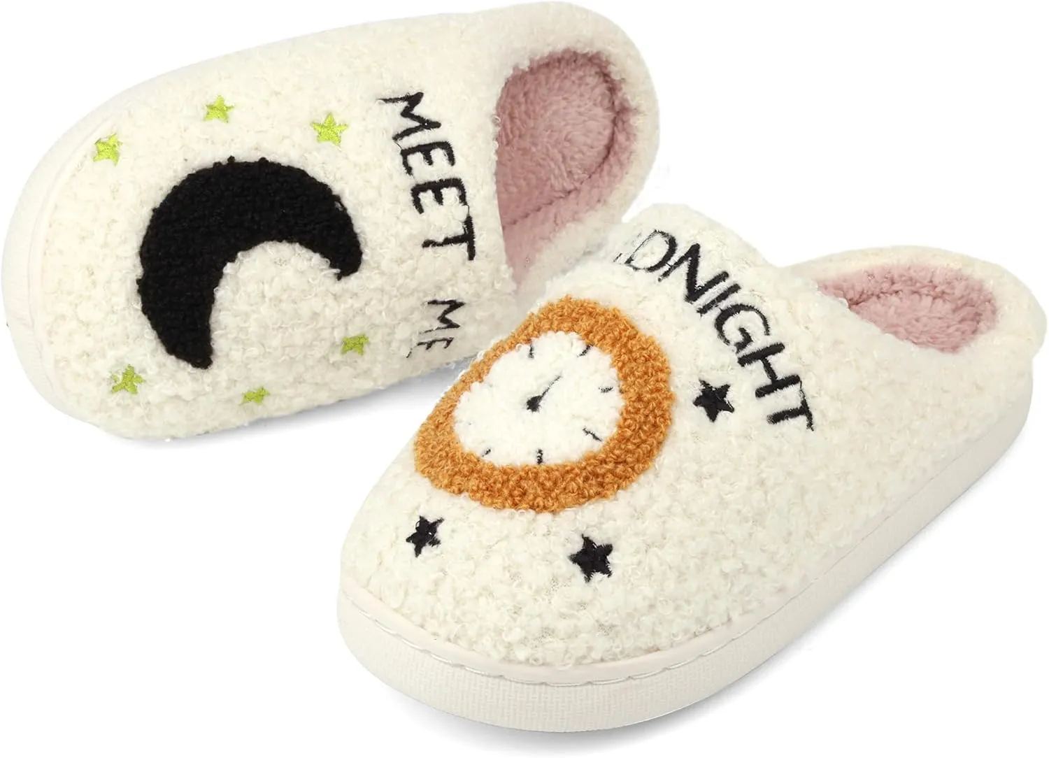 Kids House Slippers for Girls Boys Comfy Plush Slippers Shoes for Home Indoor