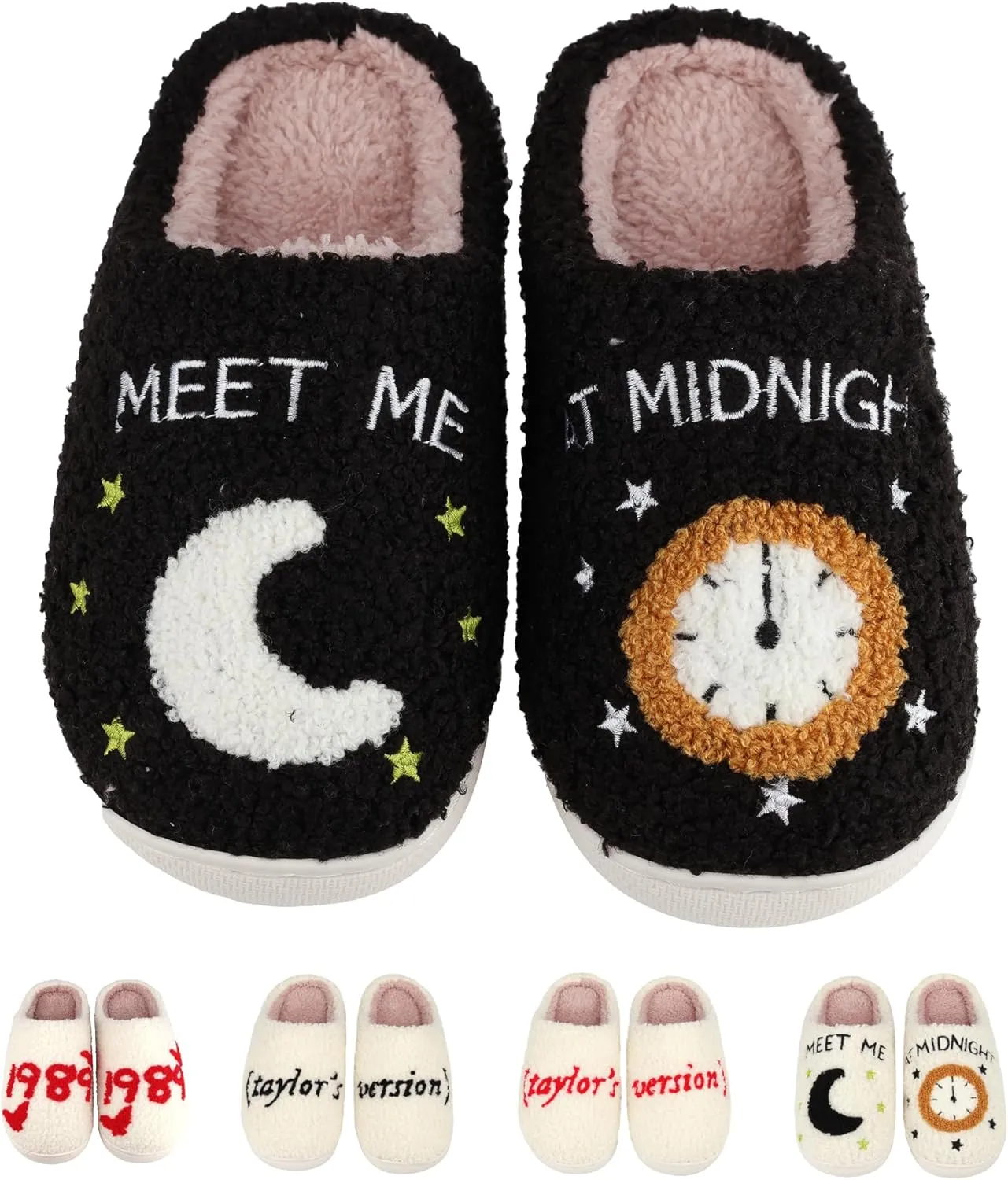 Kids House Slippers for Girls Boys Comfy Plush Slippers Shoes for Home Indoor