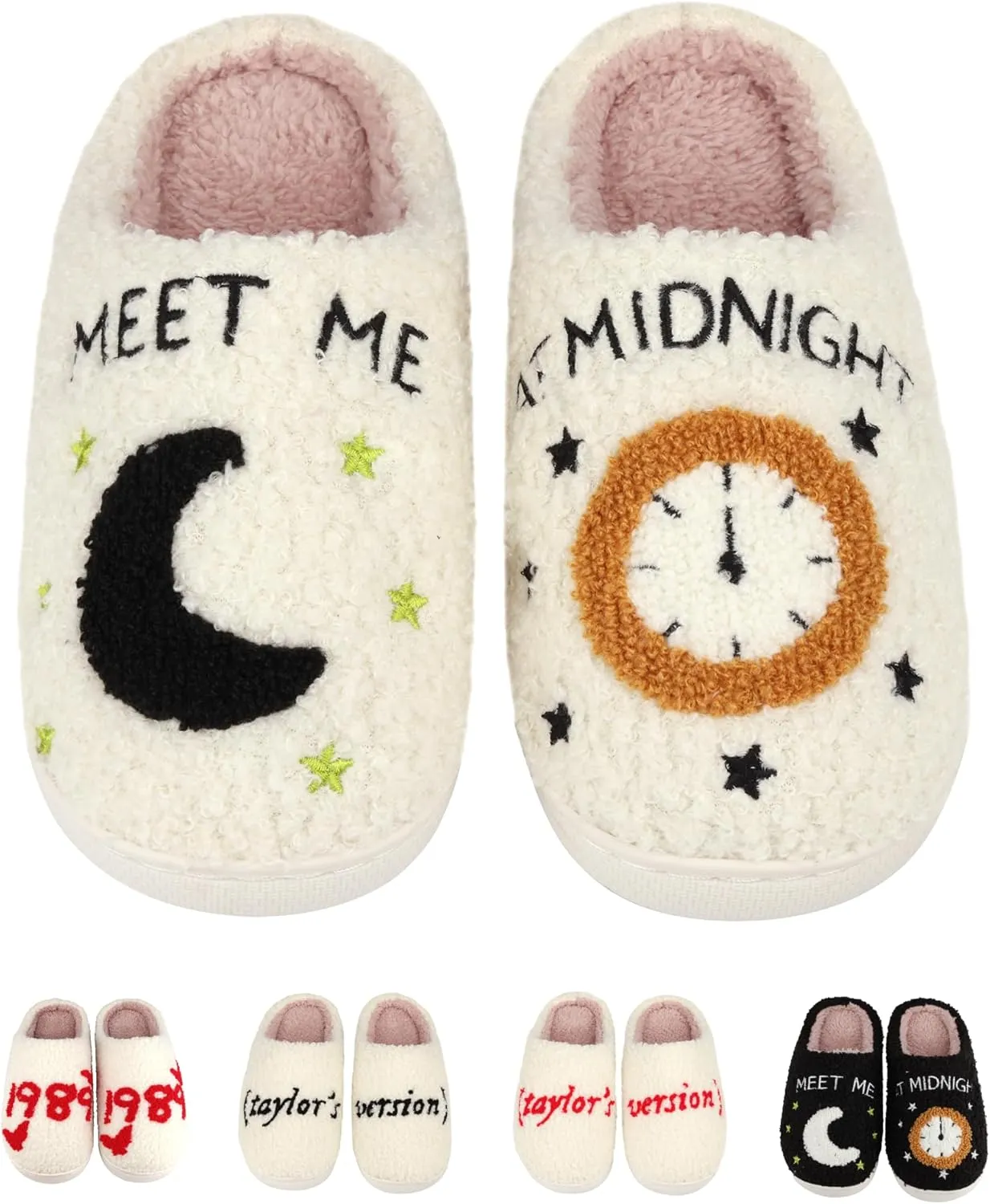 Kids House Slippers for Girls Boys Comfy Plush Slippers Shoes for Home Indoor
