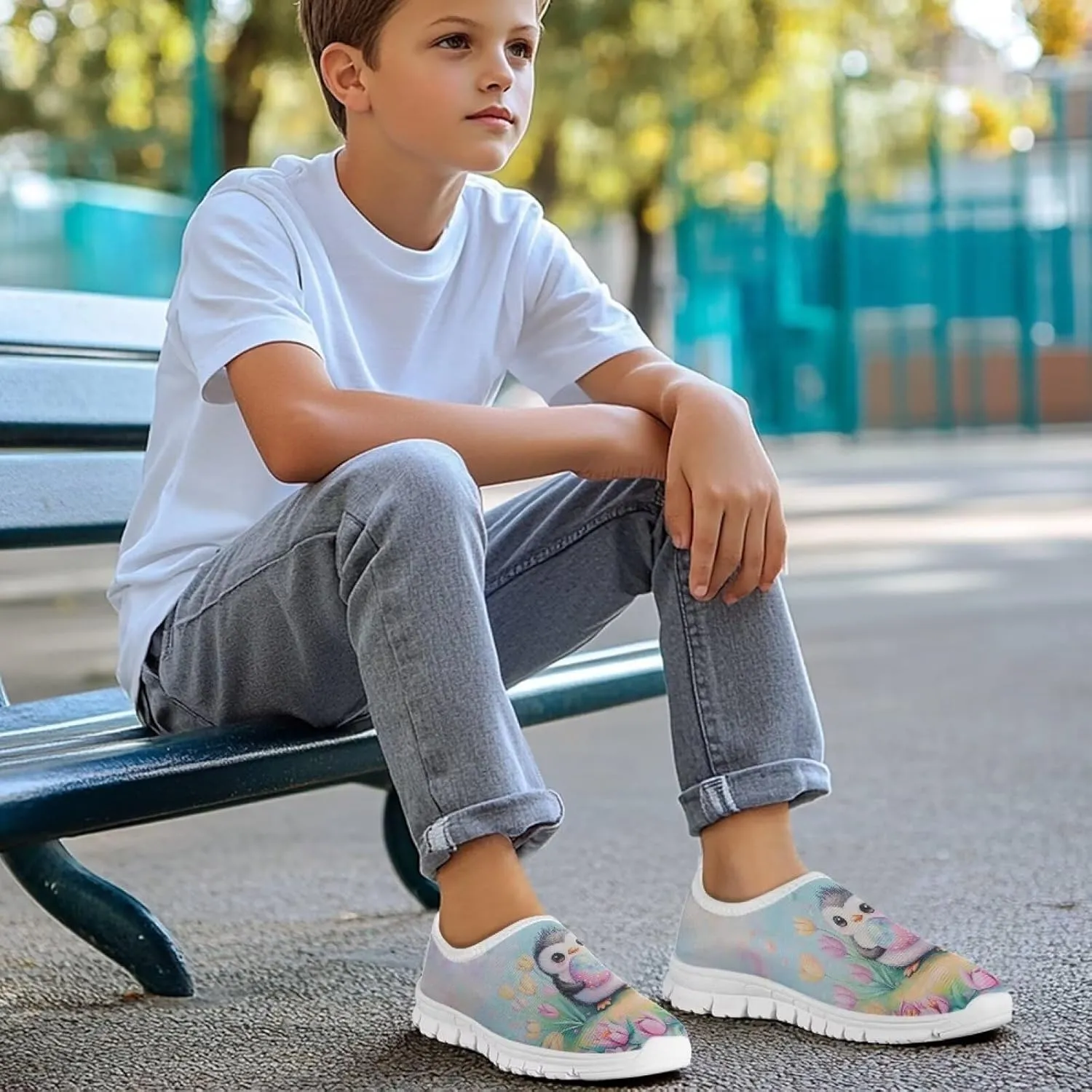 Kids Sneakers for Girls Boys Easter Tennis Shoes Breathable Sport Athletic Little Kid Big Kid Sizes