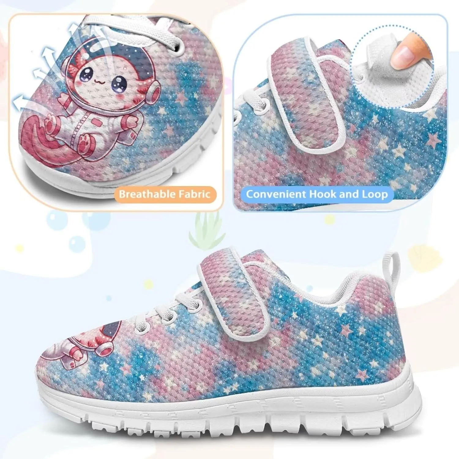 Kids Tennis Gym Shoes Slip On Sneakers Comfy Running Athletic Shoes