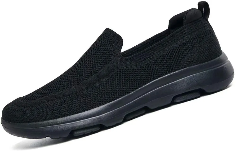 konhill Men's Walking Shoes Slip on Loafers- Mesh Casual Tennis Sneaker Breathable Shoes
