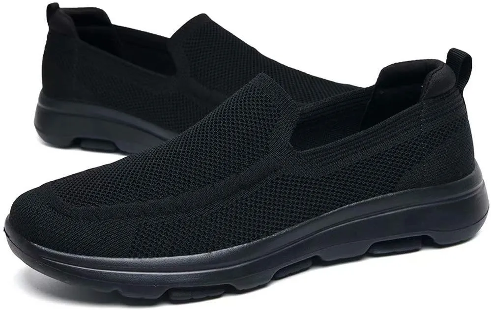 konhill Men's Walking Shoes Slip on Loafers- Mesh Casual Tennis Sneaker Breathable Shoes