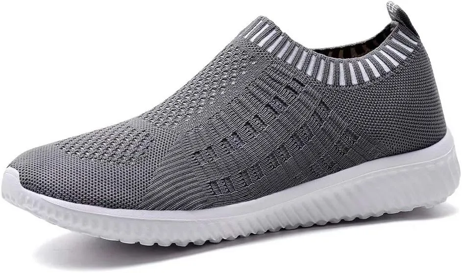 konhill Women's Lightweight Walking Shoes Breathable Slip On Tennis Sneakers Casual Mesh Workout Athletic
