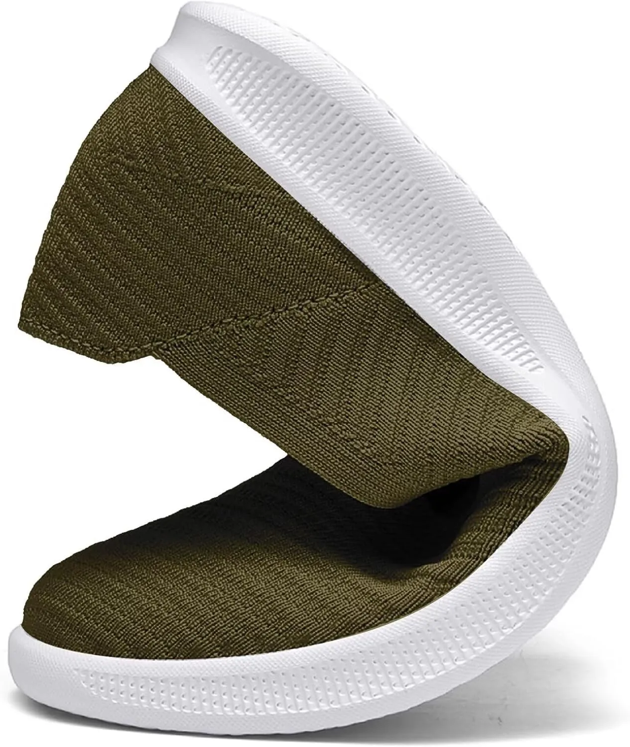 konhill Women's Slip on Loafers - Comfy Walking Tennis Low-Top Ballet Flat Nurse Shoes Casual Sneakers