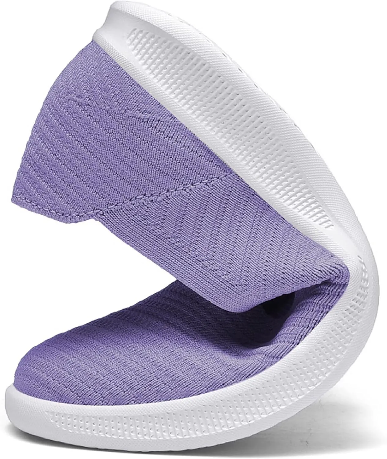 konhill Women's Slip on Loafers - Comfy Walking Tennis Low-Top Ballet Flat Nurse Shoes Casual Sneakers