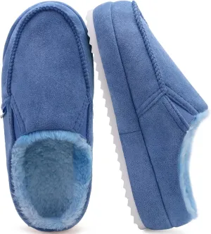 KuaiLu Womens Clog Slippers Cozy Warm Plush Lined With Suede Faux Fur House ladies Bedroom Slippers Comfortable Memory Foam Slip-on Womans Home Shoes Indoor Outdoor Thick Hard Sole