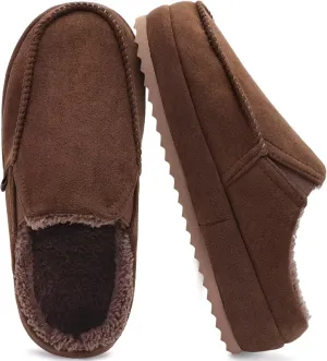 KuaiLu Womens Clog Slippers Cozy Warm Plush Lined With Suede Faux Fur House ladies Bedroom Slippers Comfortable Memory Foam Slip-on Womans Home Shoes Indoor Outdoor Thick Hard Sole