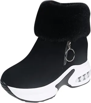 L Boot Fashion Boots Thermal Women's Slip-on Wedges Casual Shoes Breathable Women's Boots Mint Everything