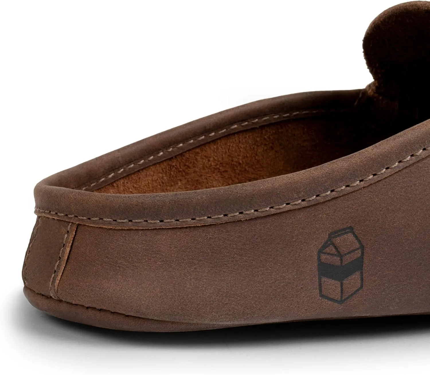 La Leche, Penny Loafer Slippers, Slip-On Indoor Scuffs, Shoes for Home, Full Grain Leather & Memory Foam, Handmade
