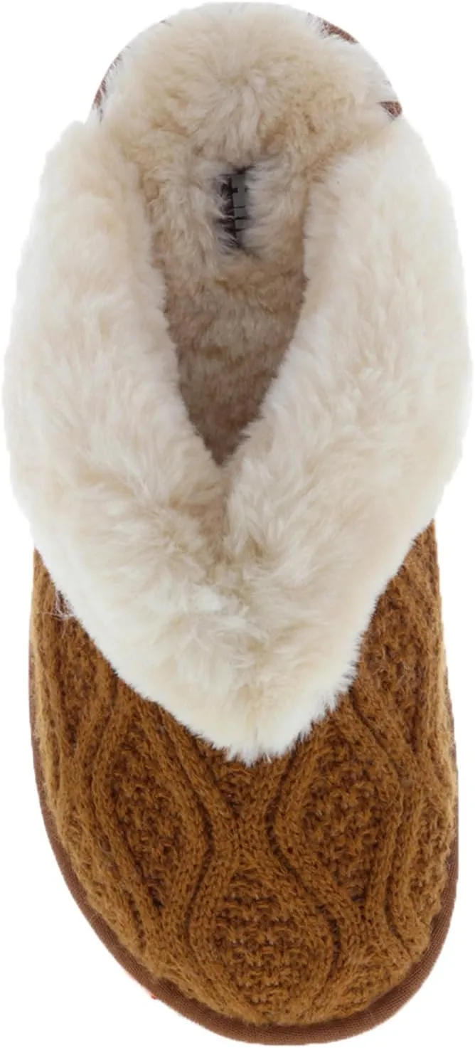 Lamo Womens Caroline Knit Scuff Slipper Shoes