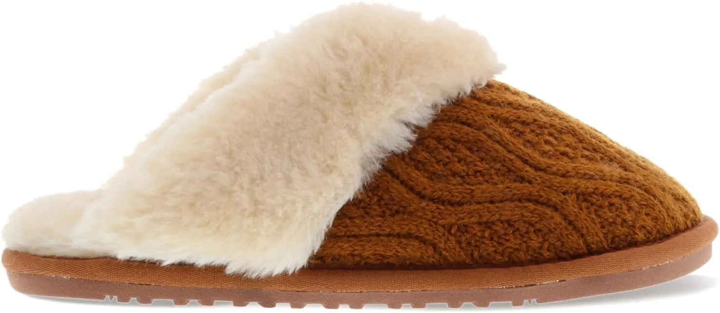 Lamo Womens Caroline Knit Scuff Slipper Shoes