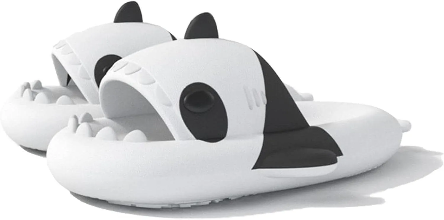 Lantern Fish Shark Slippers, Angler Fish Slides, Glow in the Dark Super Soft, Comfy, Shark Sandals For Women Men