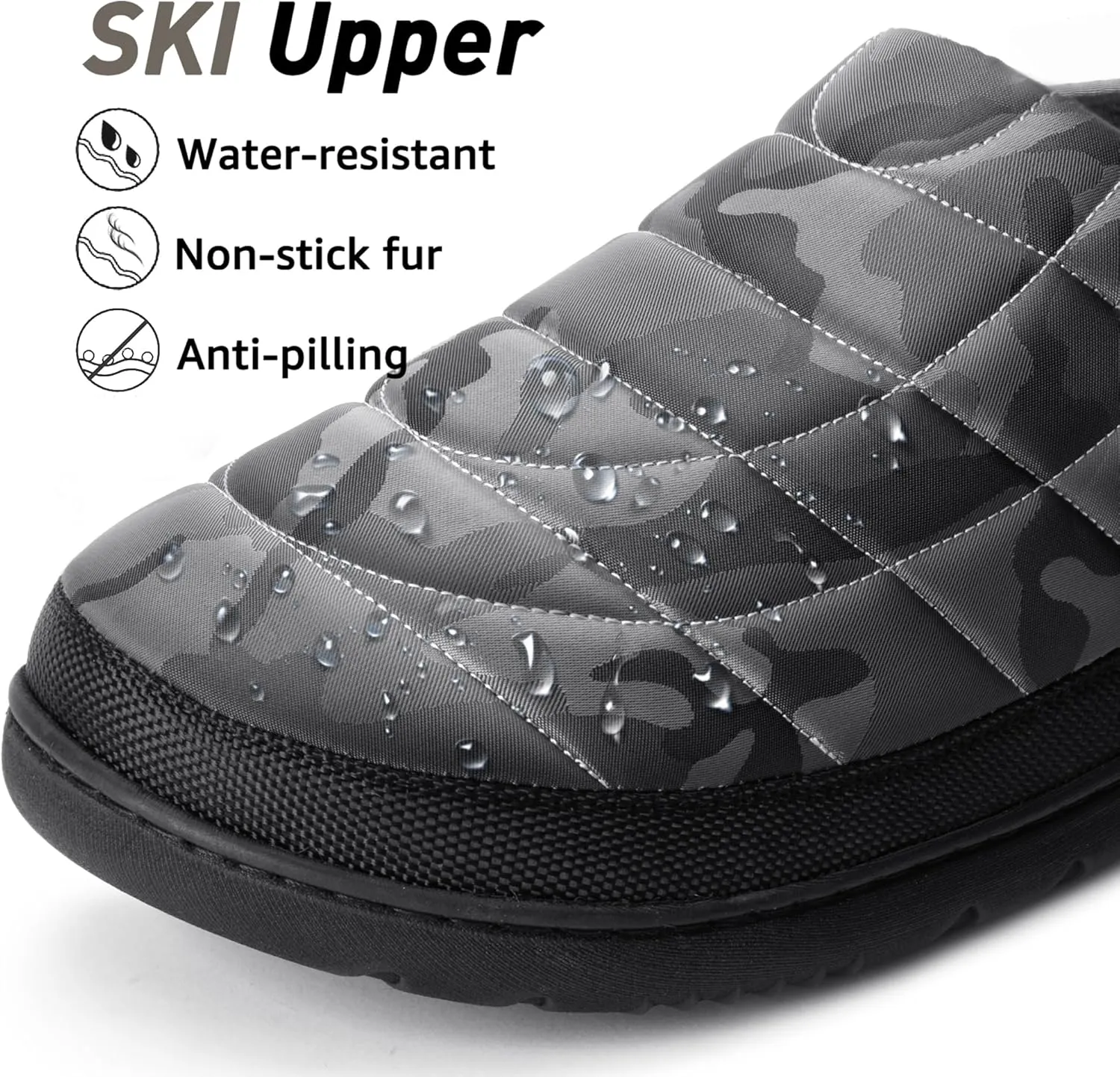 LazyStep Men's Slip on Slippers Indoor Outdoor House Shoes Memory Foam Clogs for Men