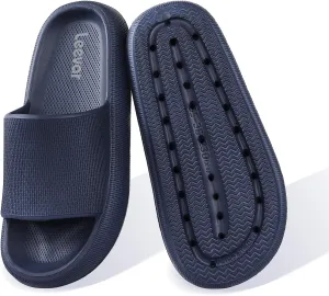 Leevar Cloud Slides for Women and Men - Soft, Comfy, Relax Cloud Slippers, Thick Sole, Non-slip Slides for Men, Easy to Clean, Shower, Swimming, Beach, Indoor and Outdoor Slides for Men